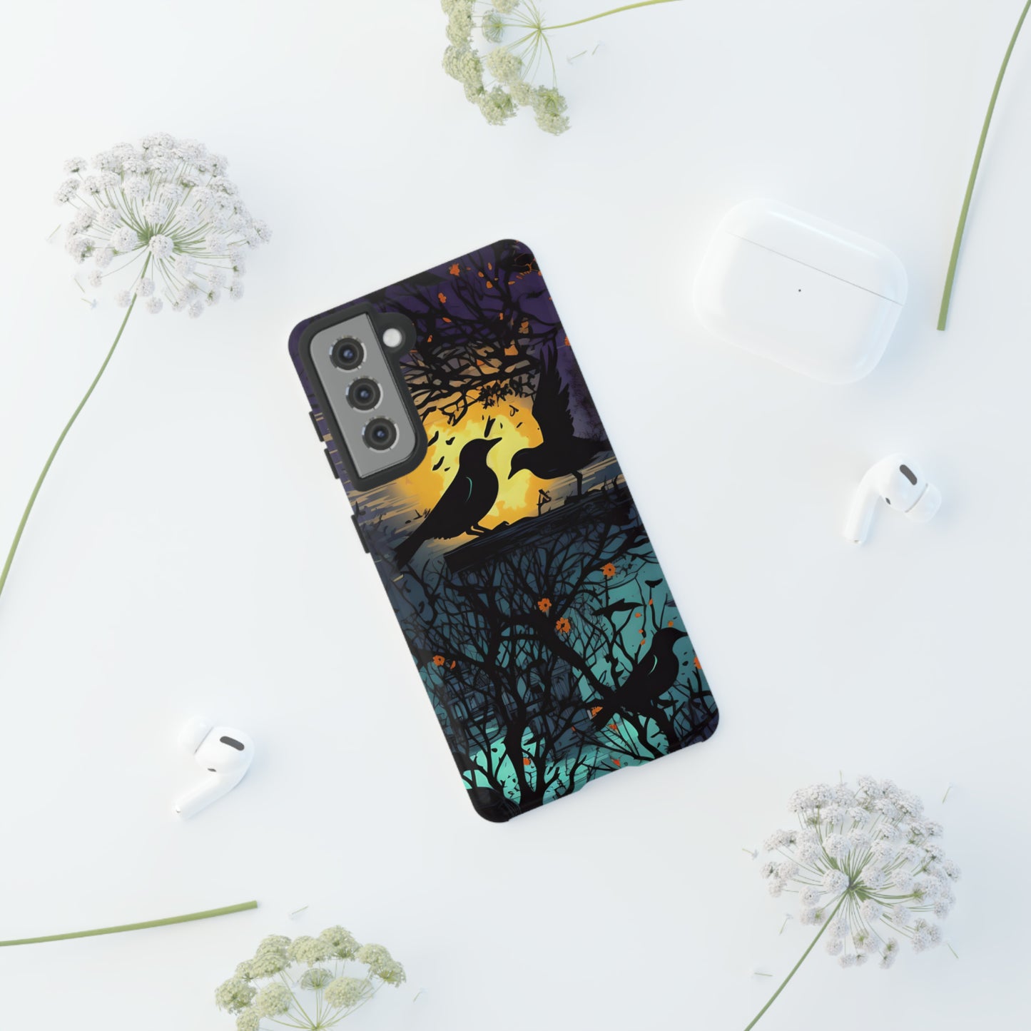 Raven's Reverie Protective Phone Tough Cases for Apple iPhone, Samsung Galaxy, or Google Pixel