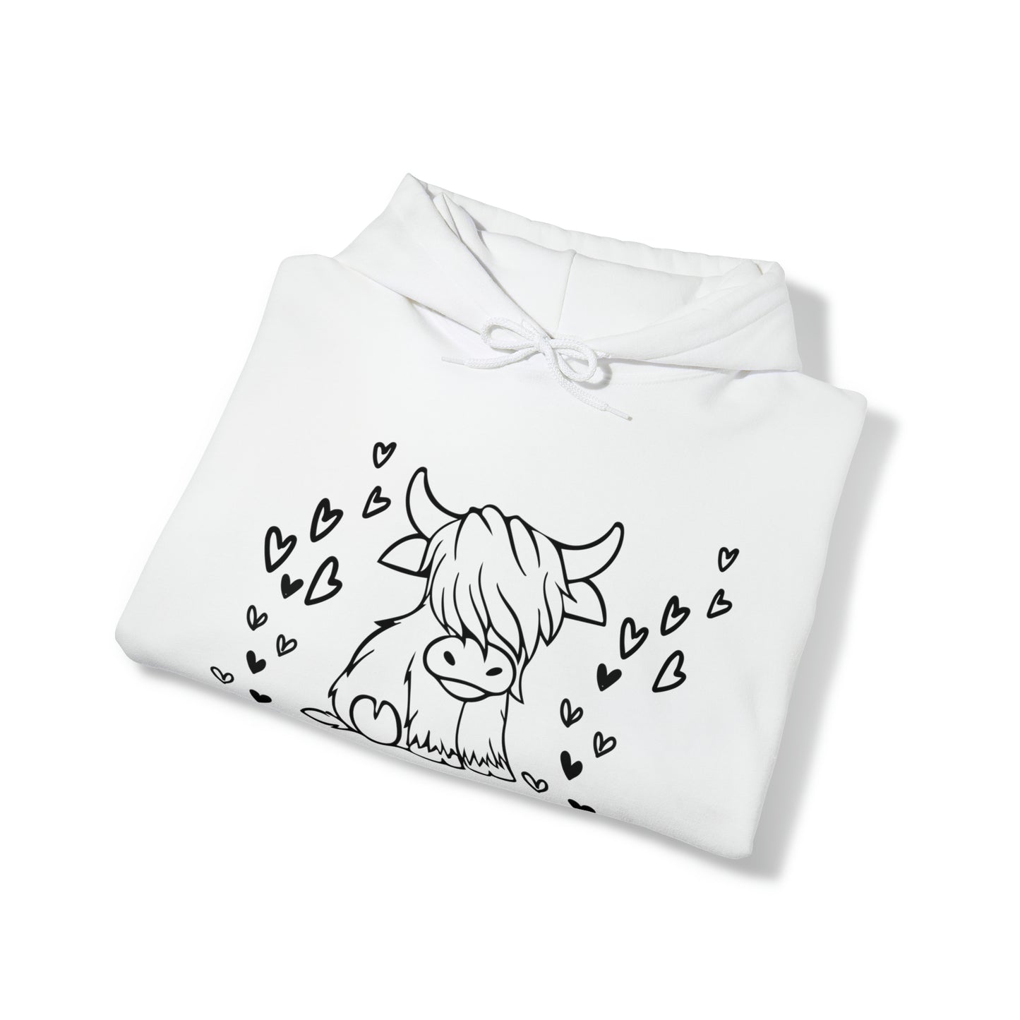 Highland Cow Love Hoodie