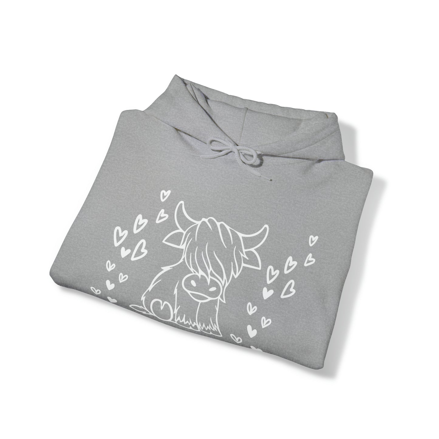 Highland Cow Love Hoodie