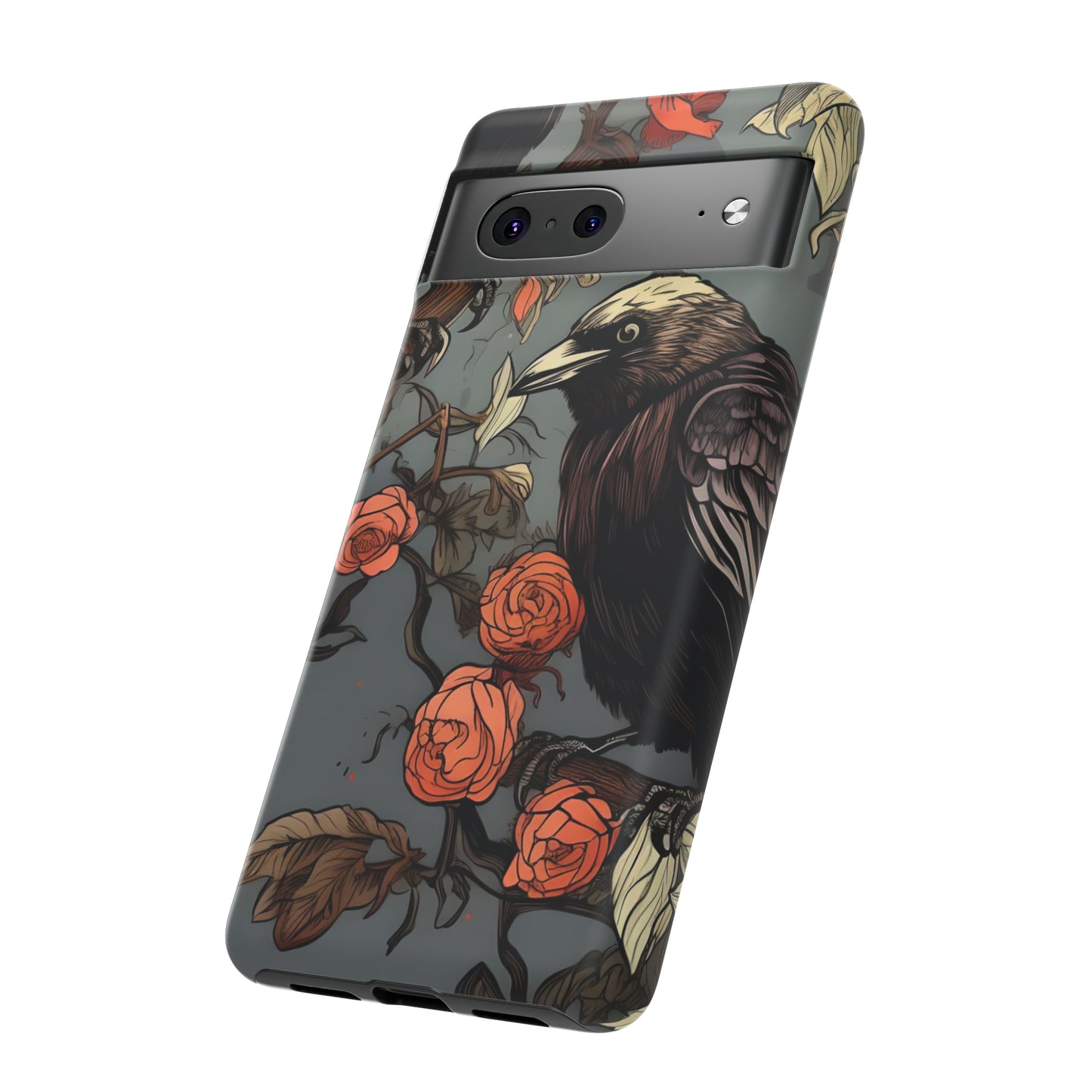 Raven's Floral Reverie Protective Phone Tough Cases