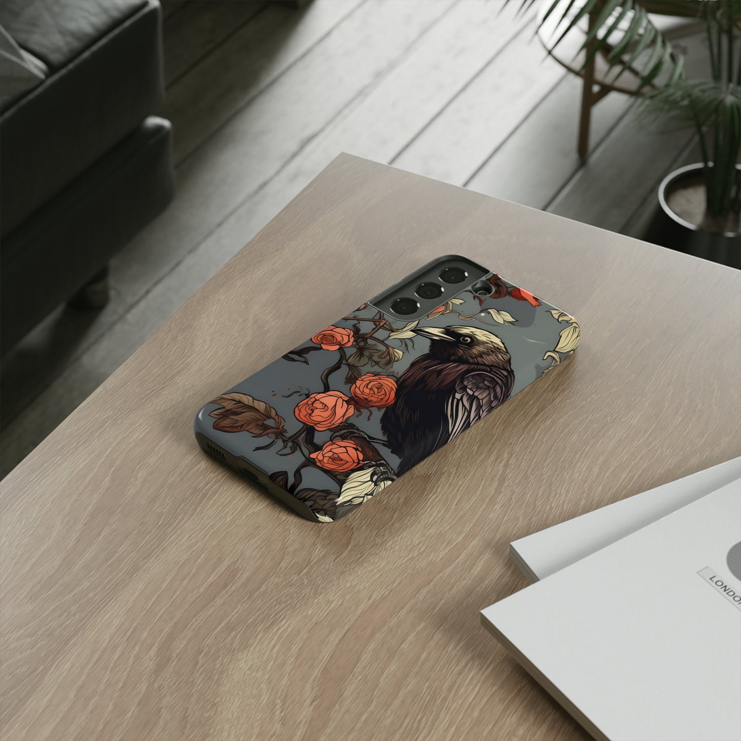 Raven's Floral Reverie Protective Phone Tough Cases