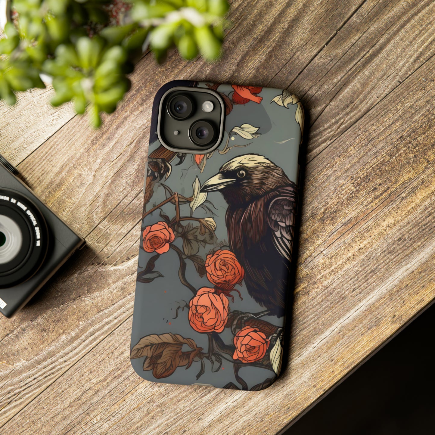 Raven's Floral Reverie Protective Phone Tough Cases