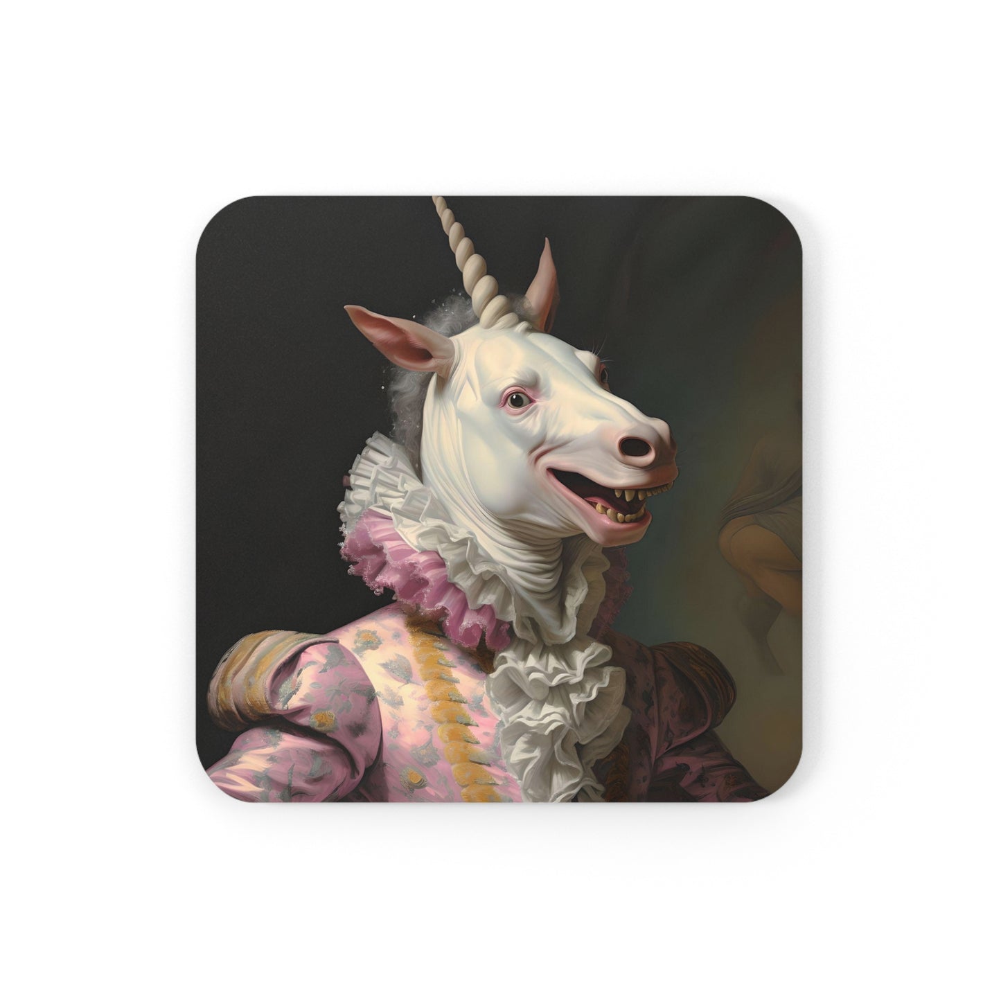 Shakespeare Laughing Unicorn Quartet of Coasters - Set of 4