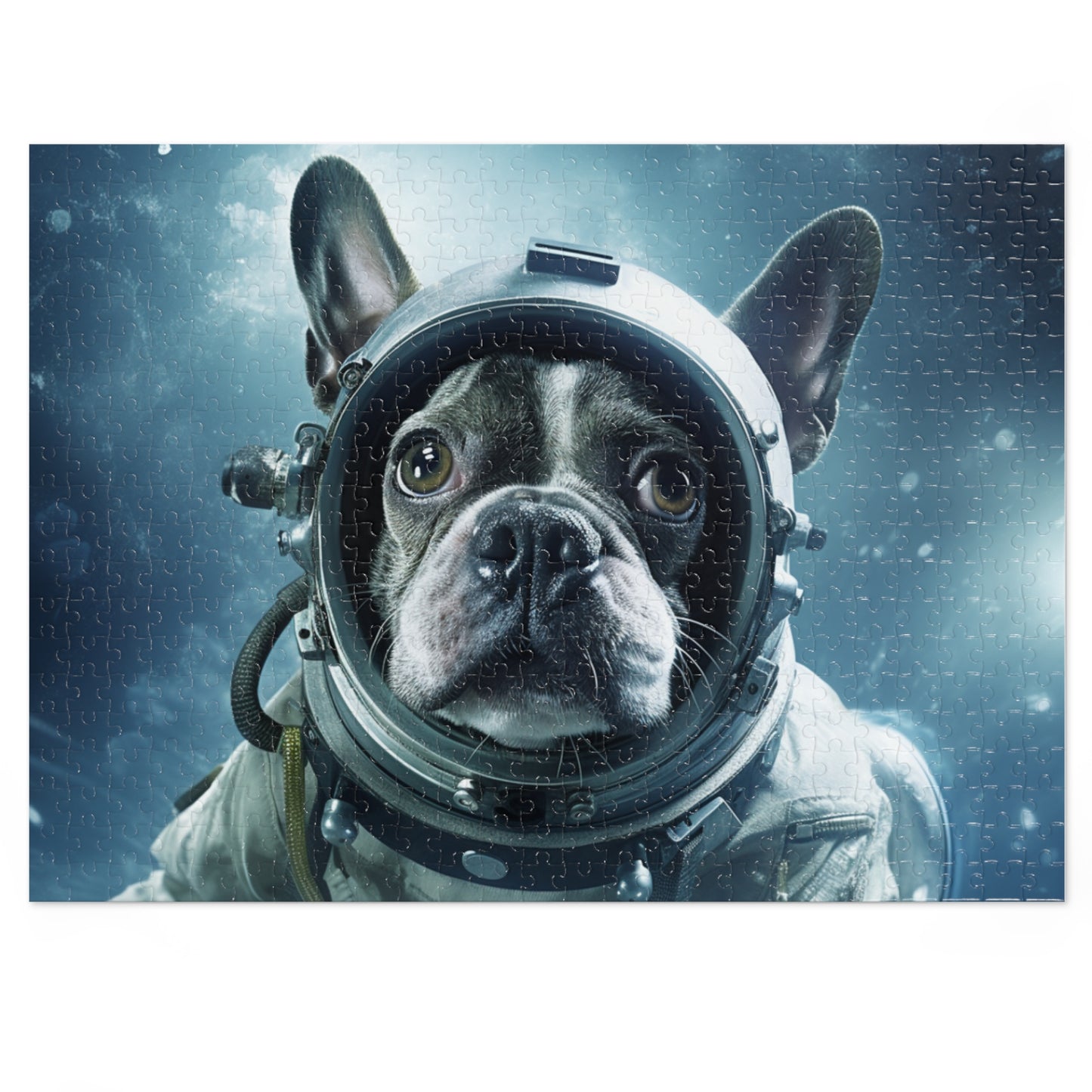Pug Space Walk Scenic Jigsaw Puzzle Many Size Options