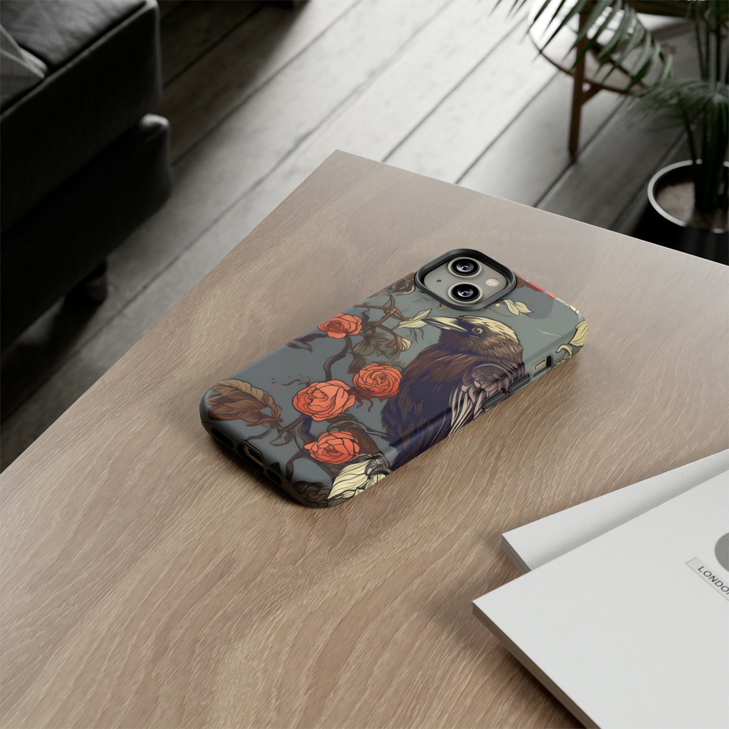 Raven's Floral Reverie Protective Phone Tough Cases