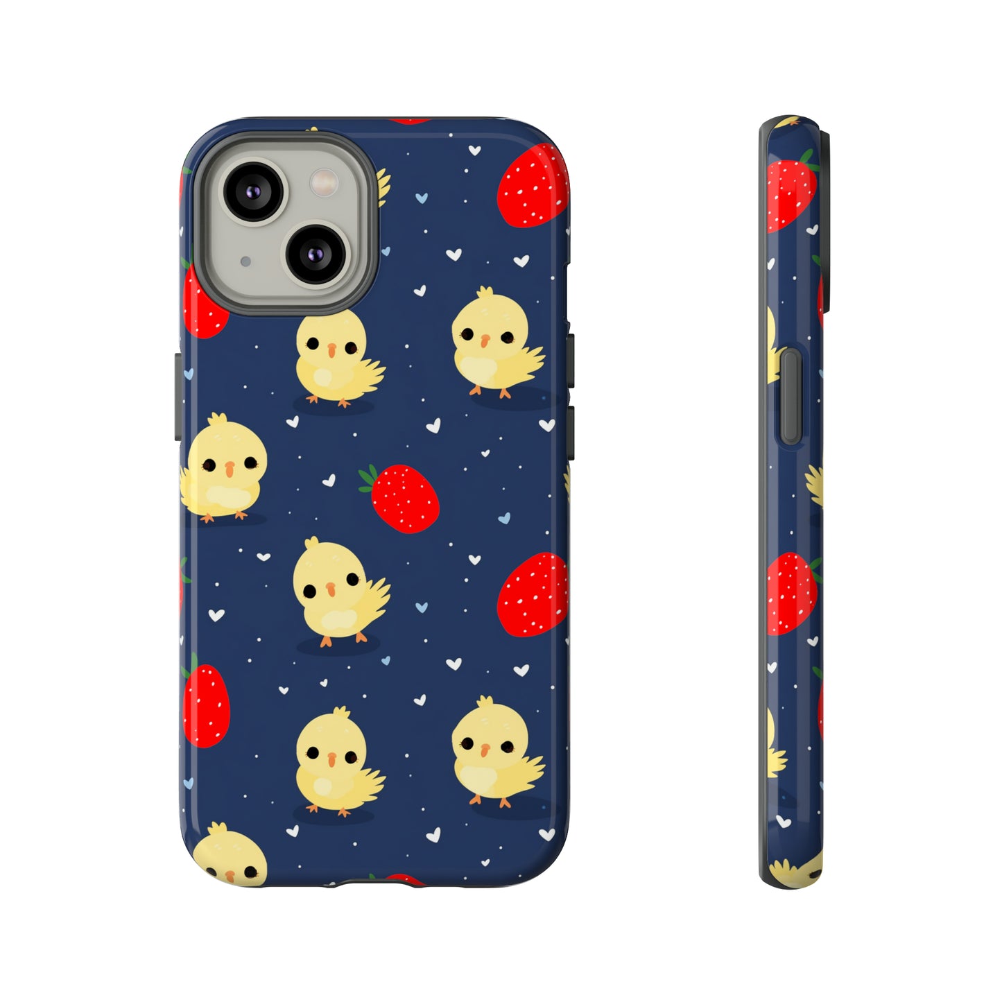 Rugged Baby Chicks Strawberries and Hearts Tough Case