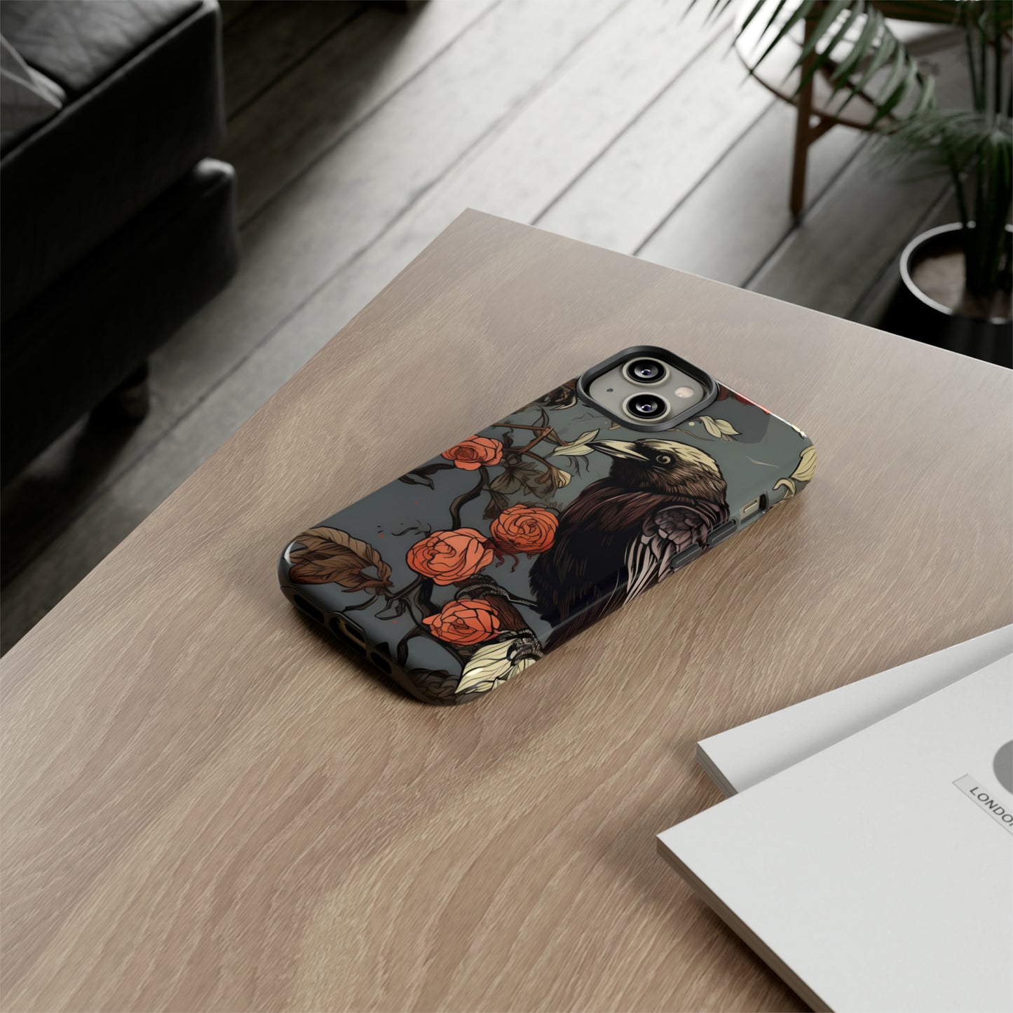 Raven's Floral Reverie Protective Phone Tough Cases