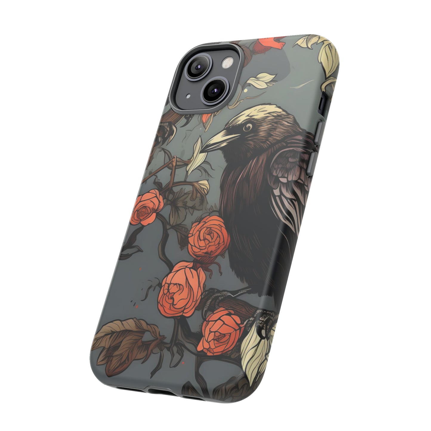 Raven's Floral Reverie Protective Phone Tough Cases