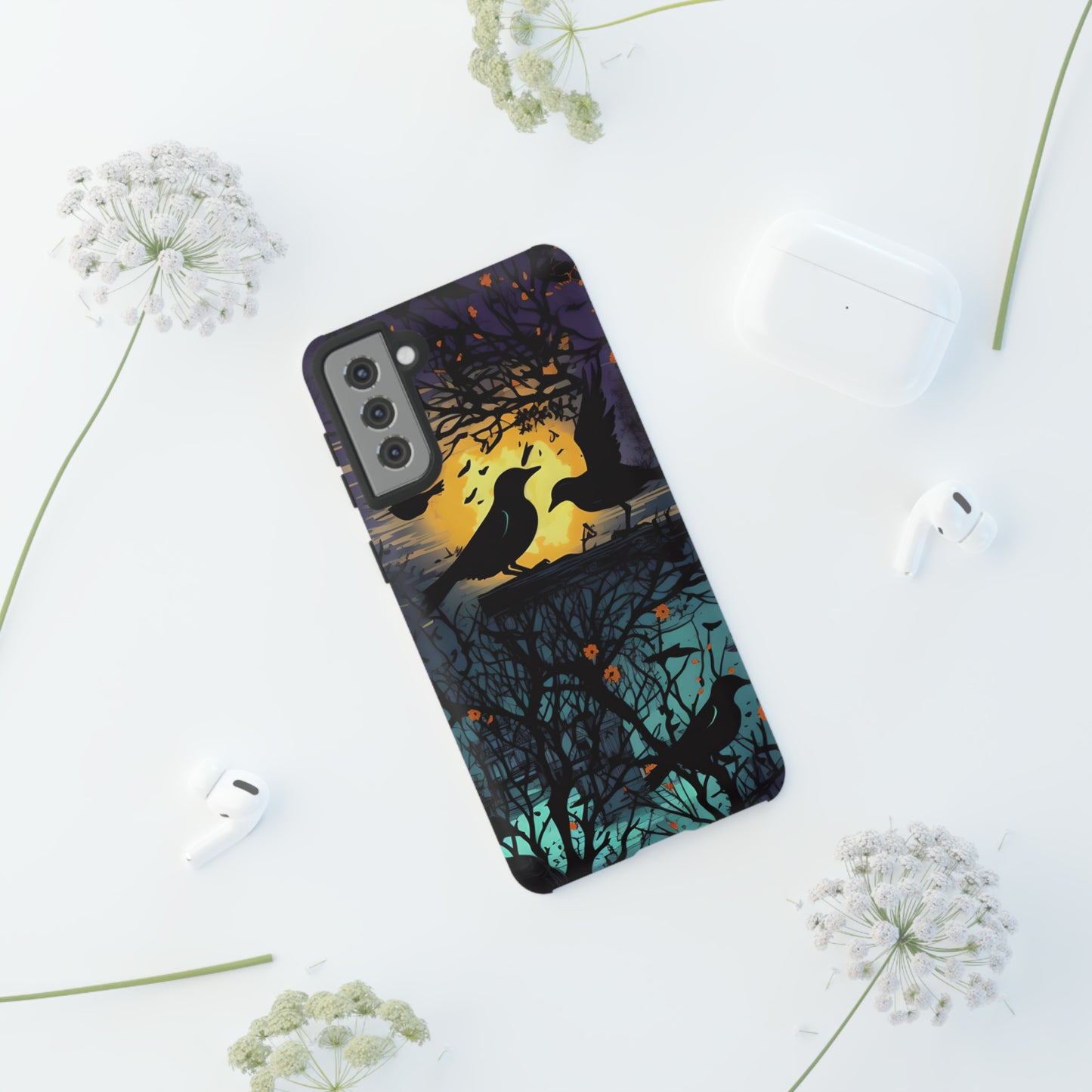 Raven's Reverie Protective Phone Tough Cases for Apple iPhone, Samsung Galaxy, or Google Pixel