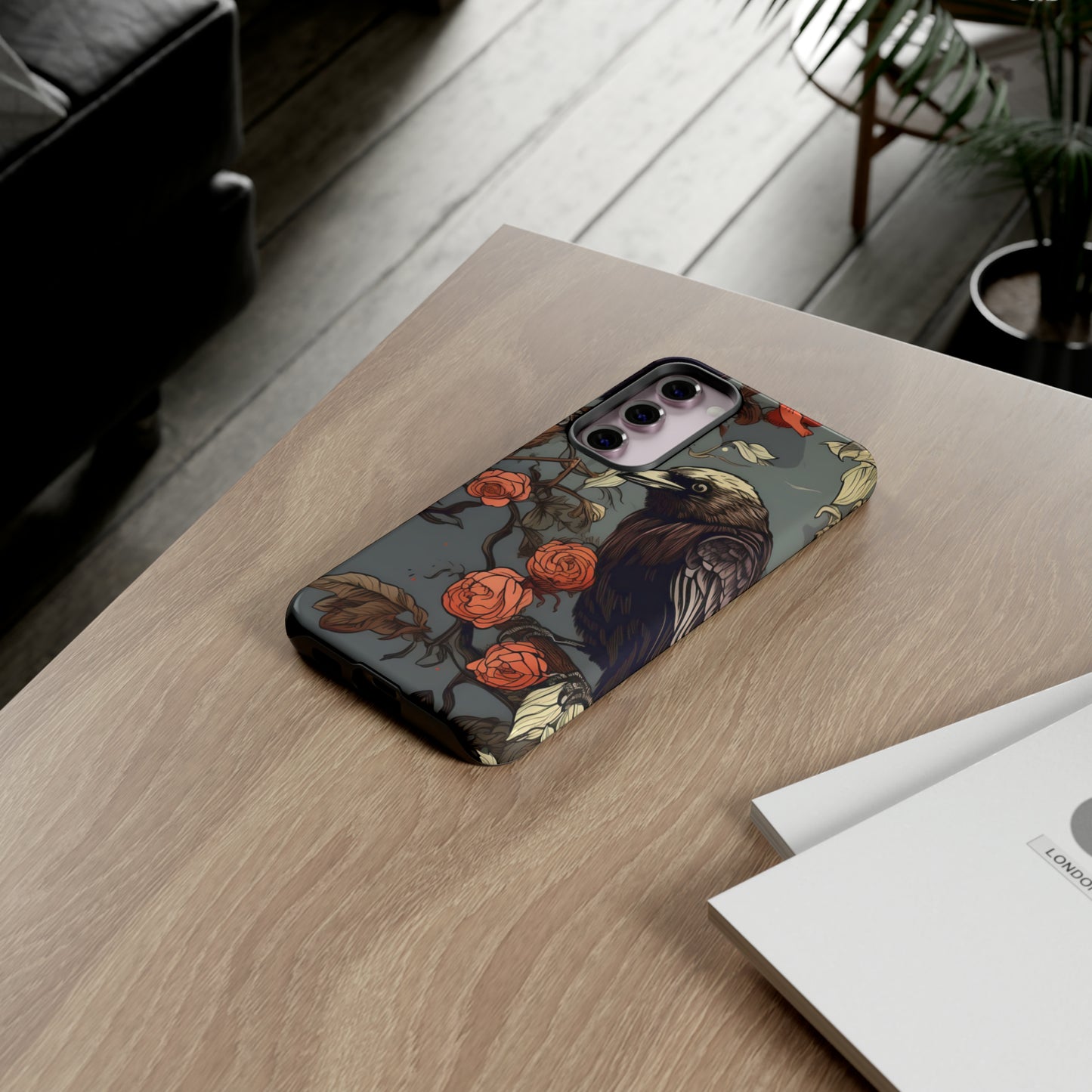 Raven's Floral Reverie Protective Phone Tough Cases