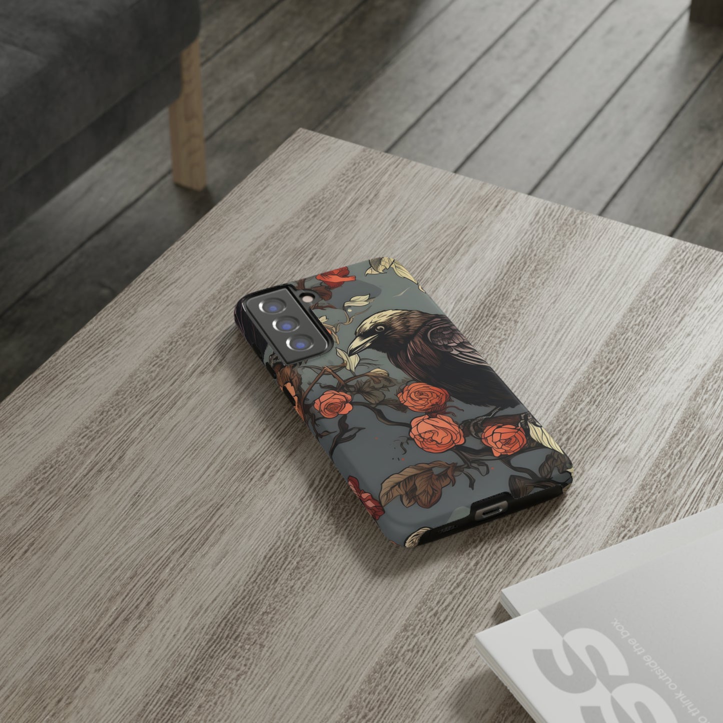 Raven's Floral Reverie Protective Phone Tough Cases