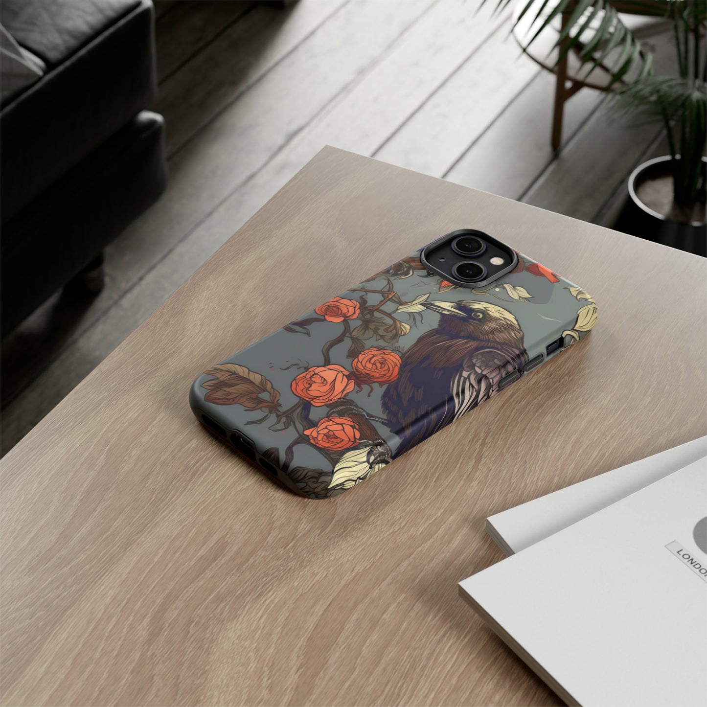 Raven's Floral Reverie Protective Phone Tough Cases