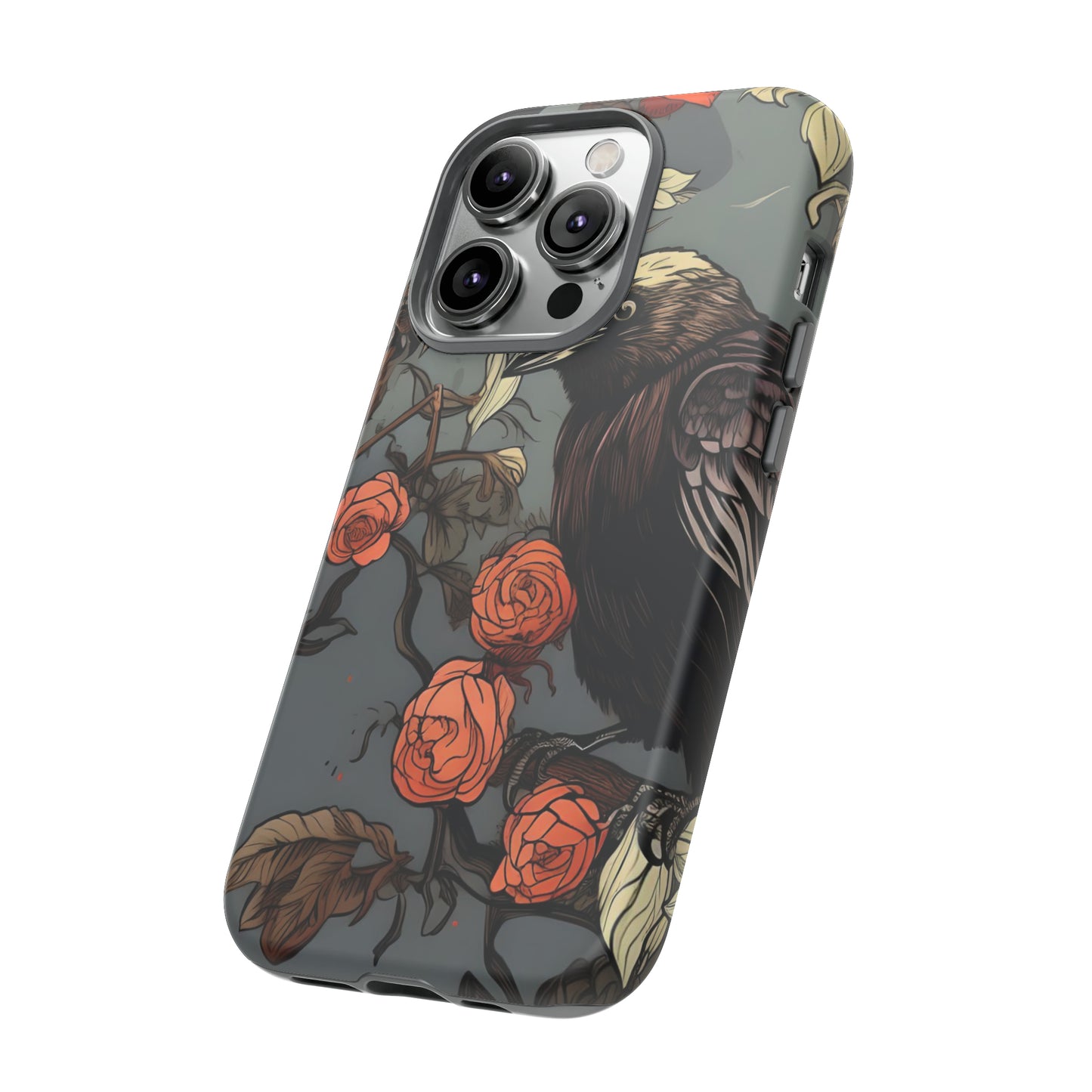 Raven's Floral Reverie Protective Phone Tough Cases