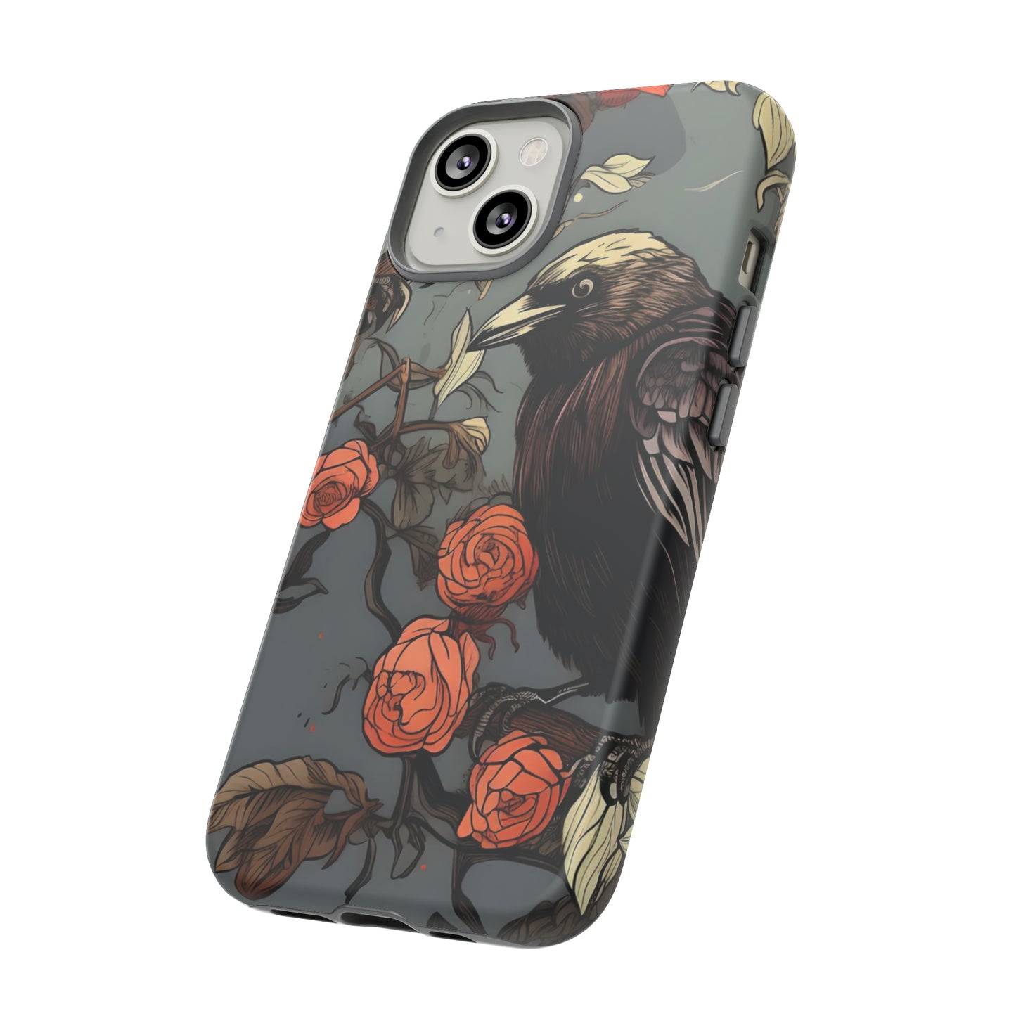 Raven's Floral Reverie Protective Phone Tough Cases