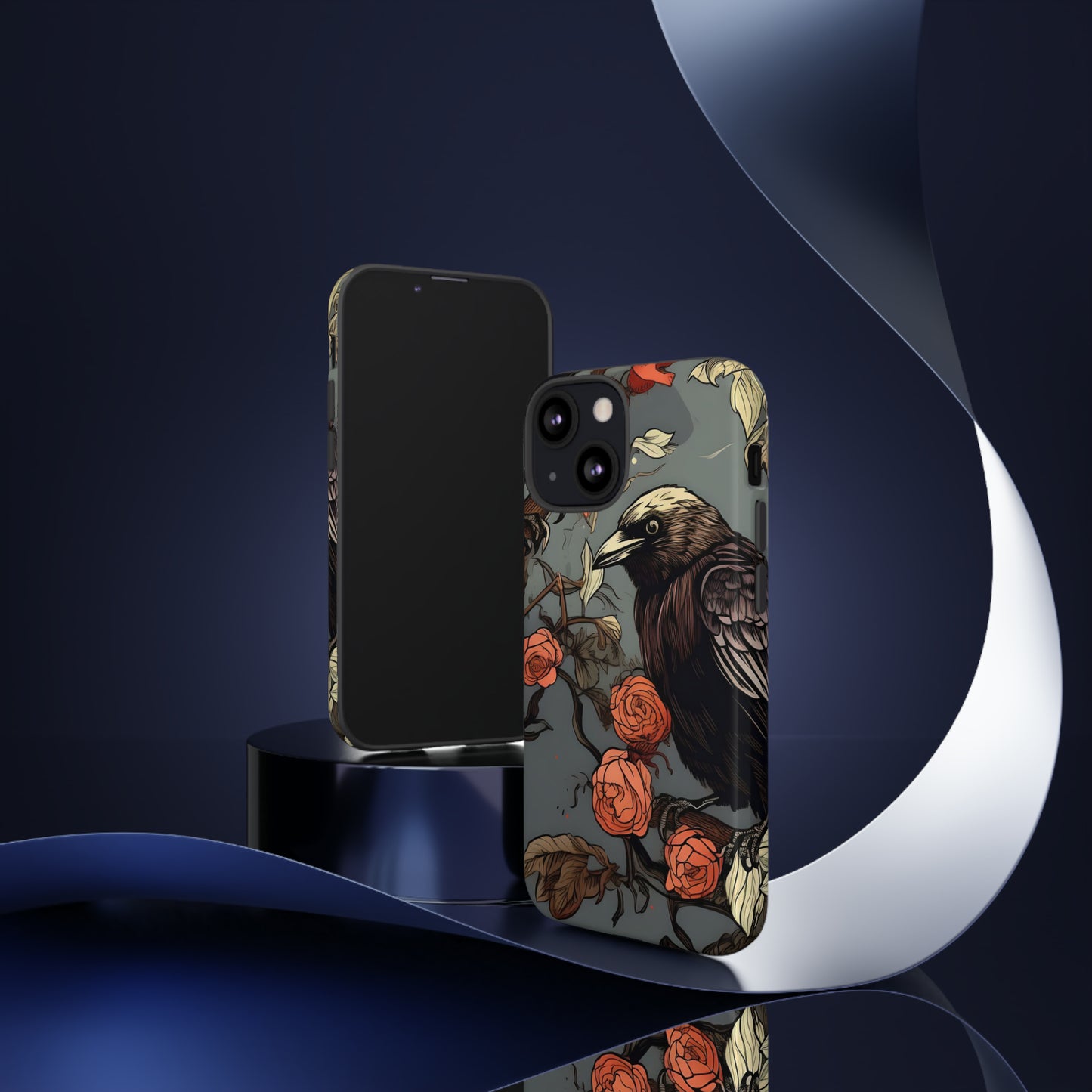 Raven's Floral Reverie Protective Phone Tough Cases