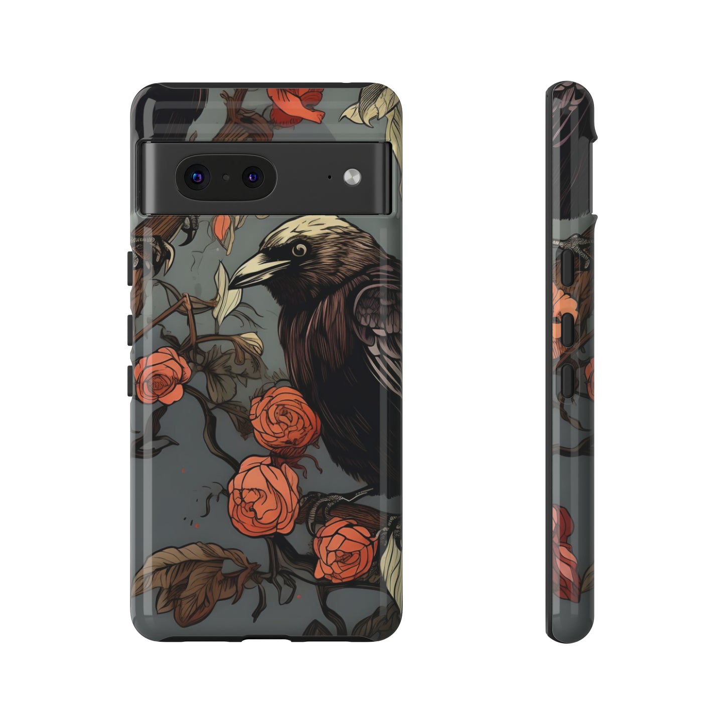 Raven's Floral Reverie Protective Phone Tough Cases