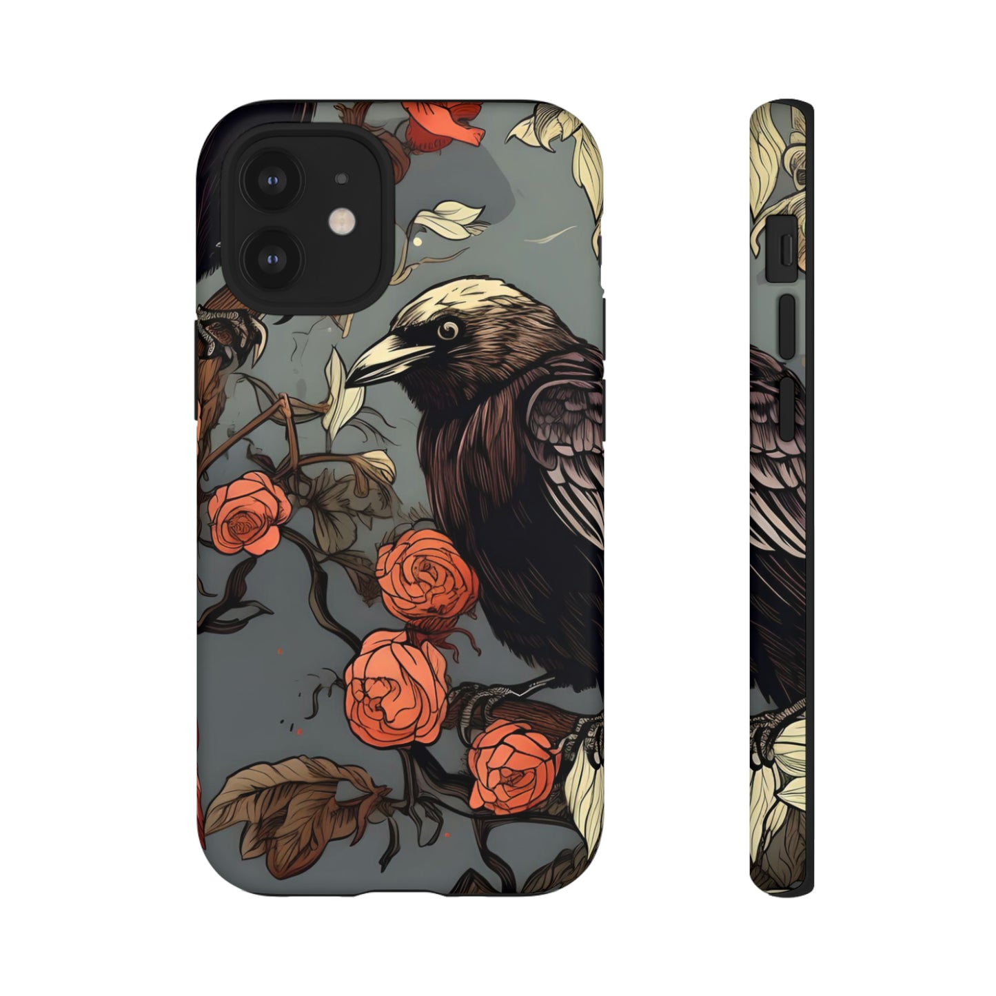 Raven's Floral Reverie Protective Phone Tough Cases