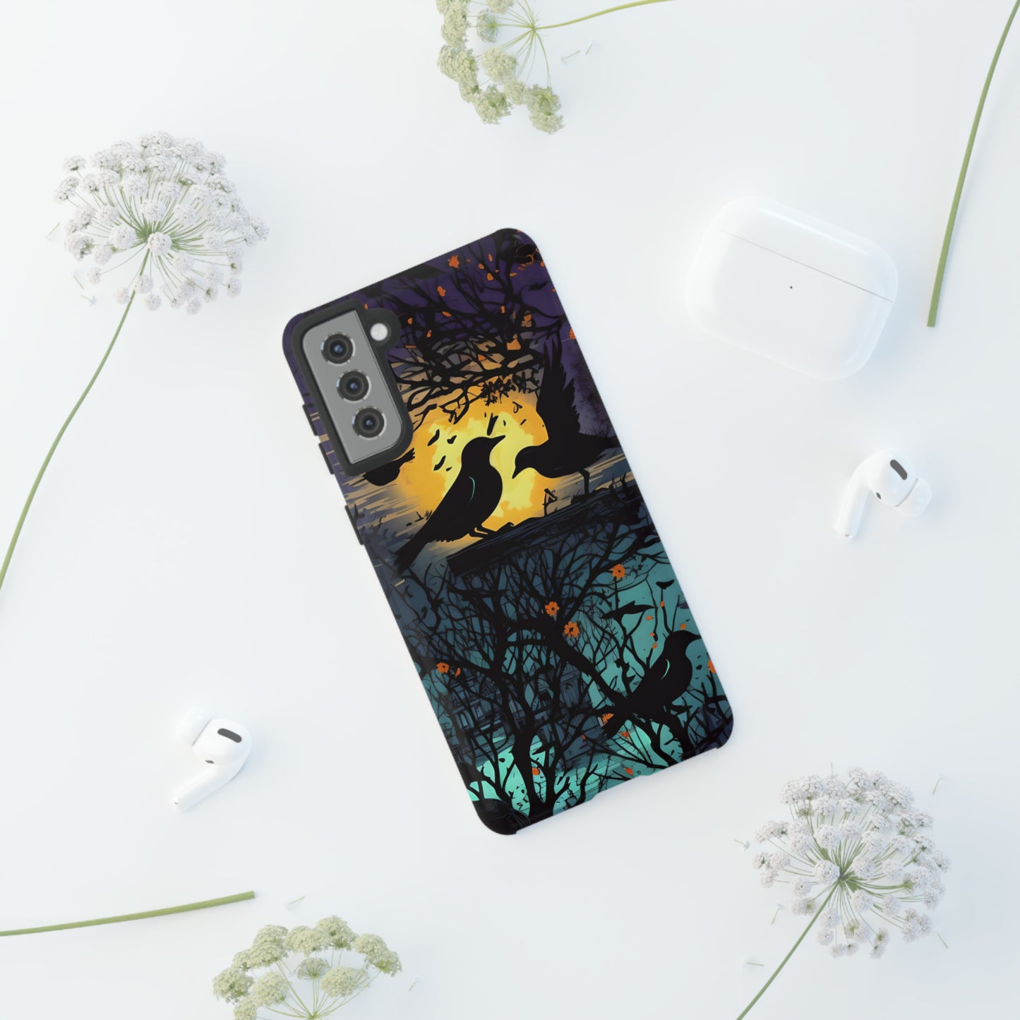 Raven's Reverie Protective Phone Tough Cases for Apple iPhone, Samsung Galaxy, or Google Pixel