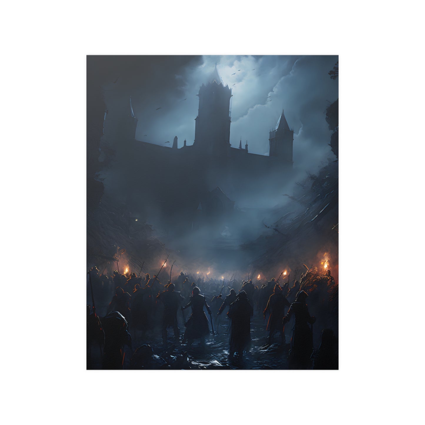 The Battle - Gothic Horror Wall Poster