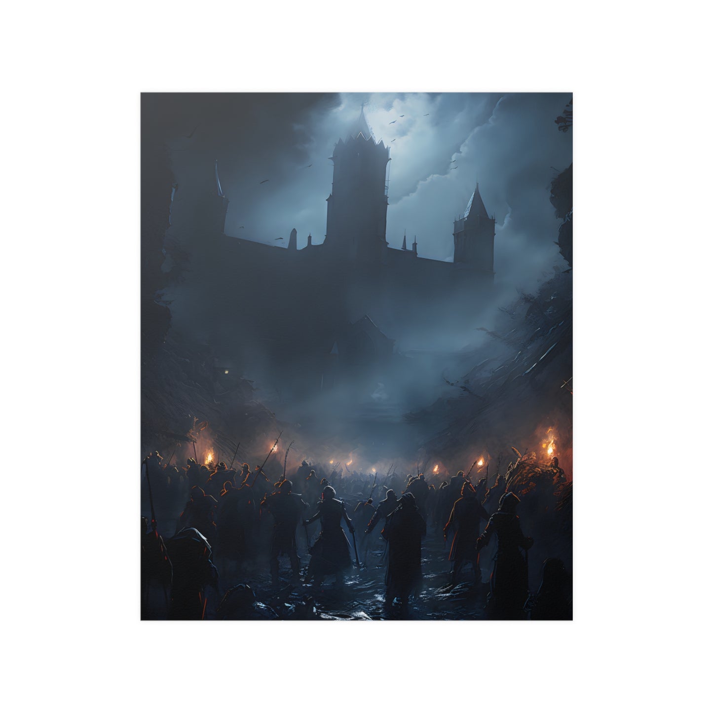 The Battle - Gothic Horror Wall Poster