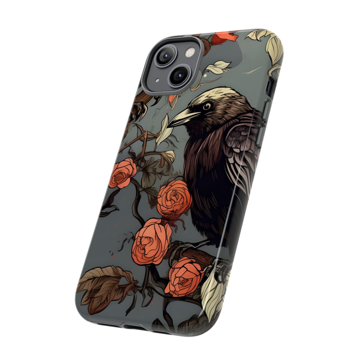 Raven's Floral Reverie Protective Phone Tough Cases