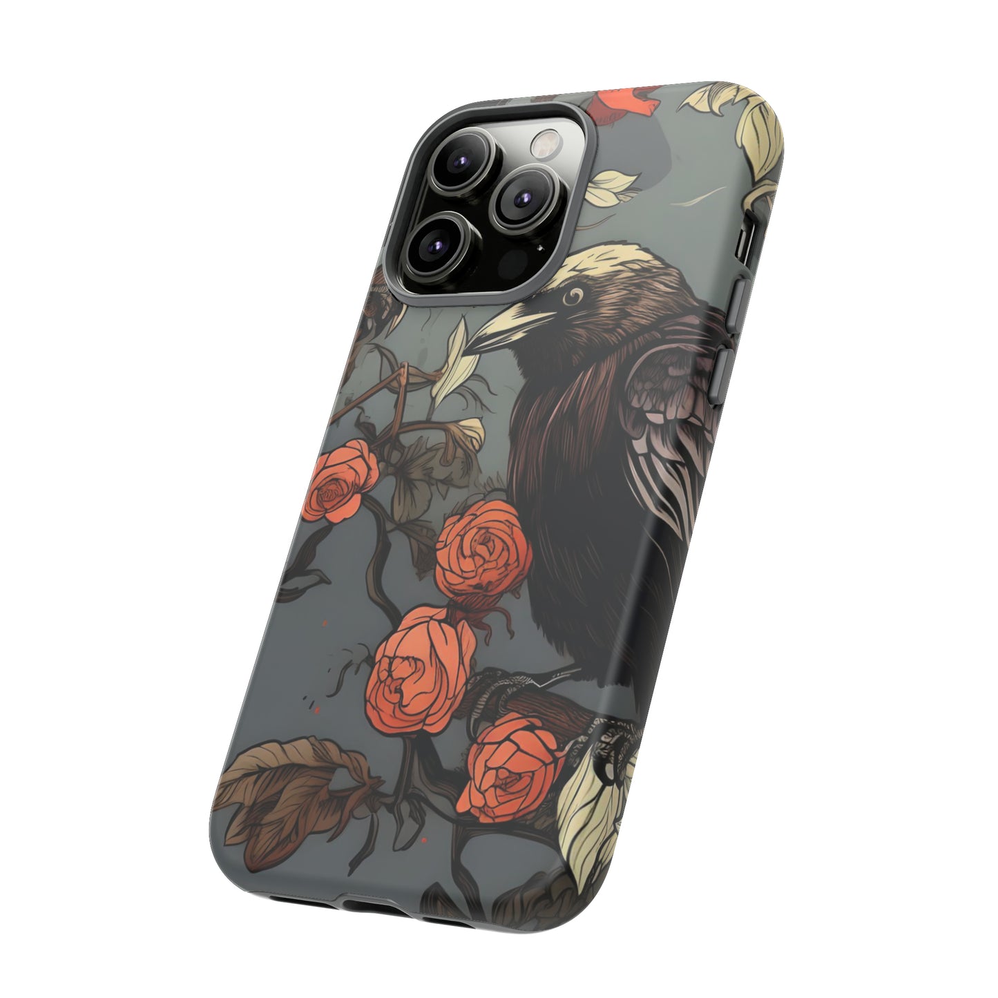 Raven's Floral Reverie Protective Phone Tough Cases