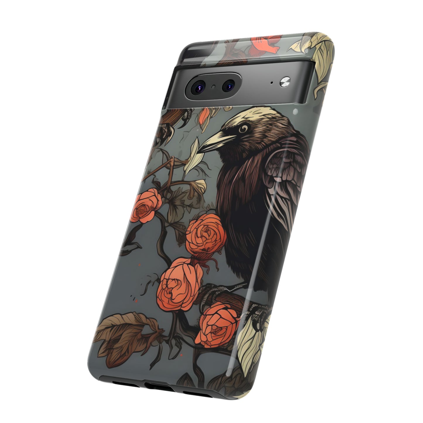 Raven's Floral Reverie Protective Phone Tough Cases