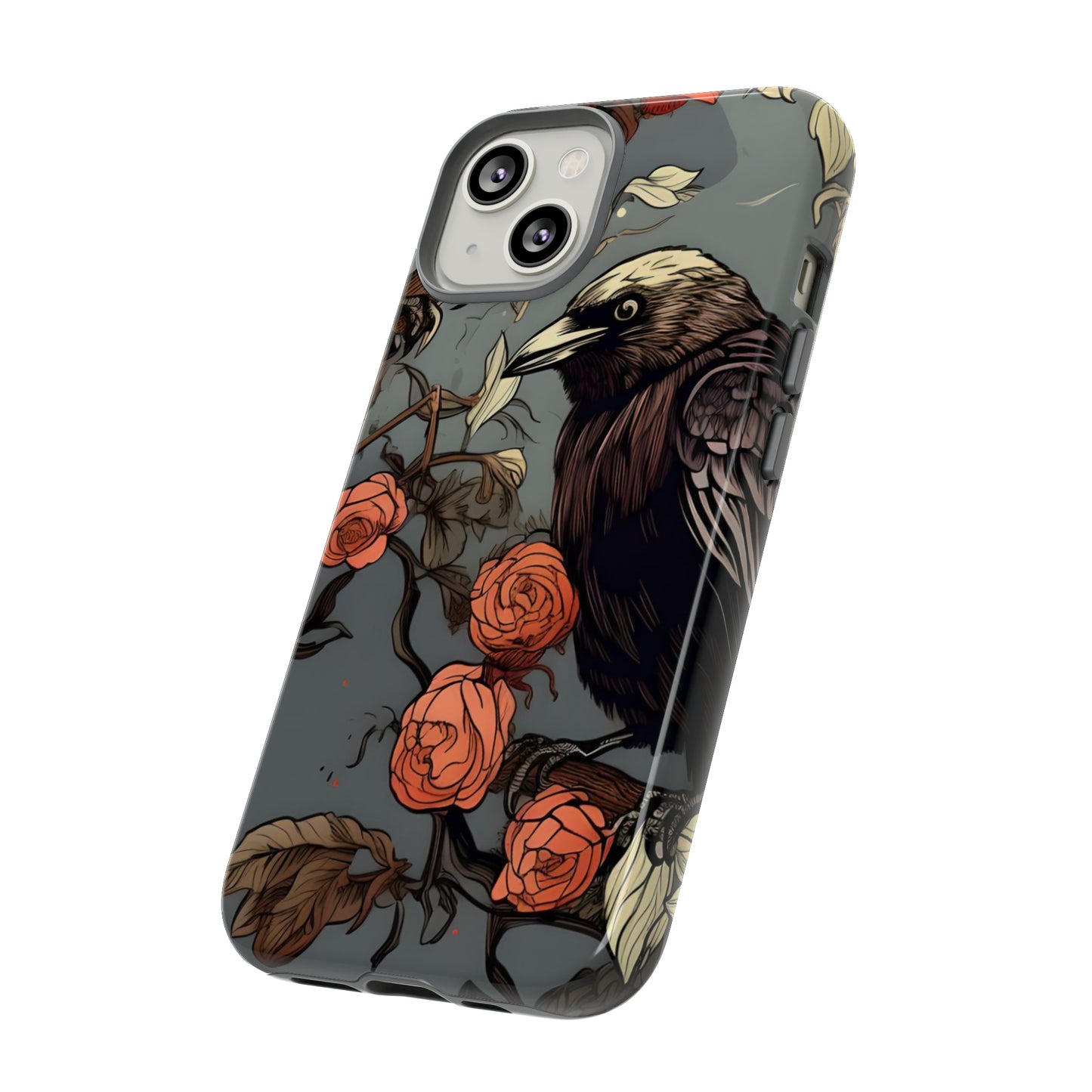 Raven's Floral Reverie Protective Phone Tough Cases