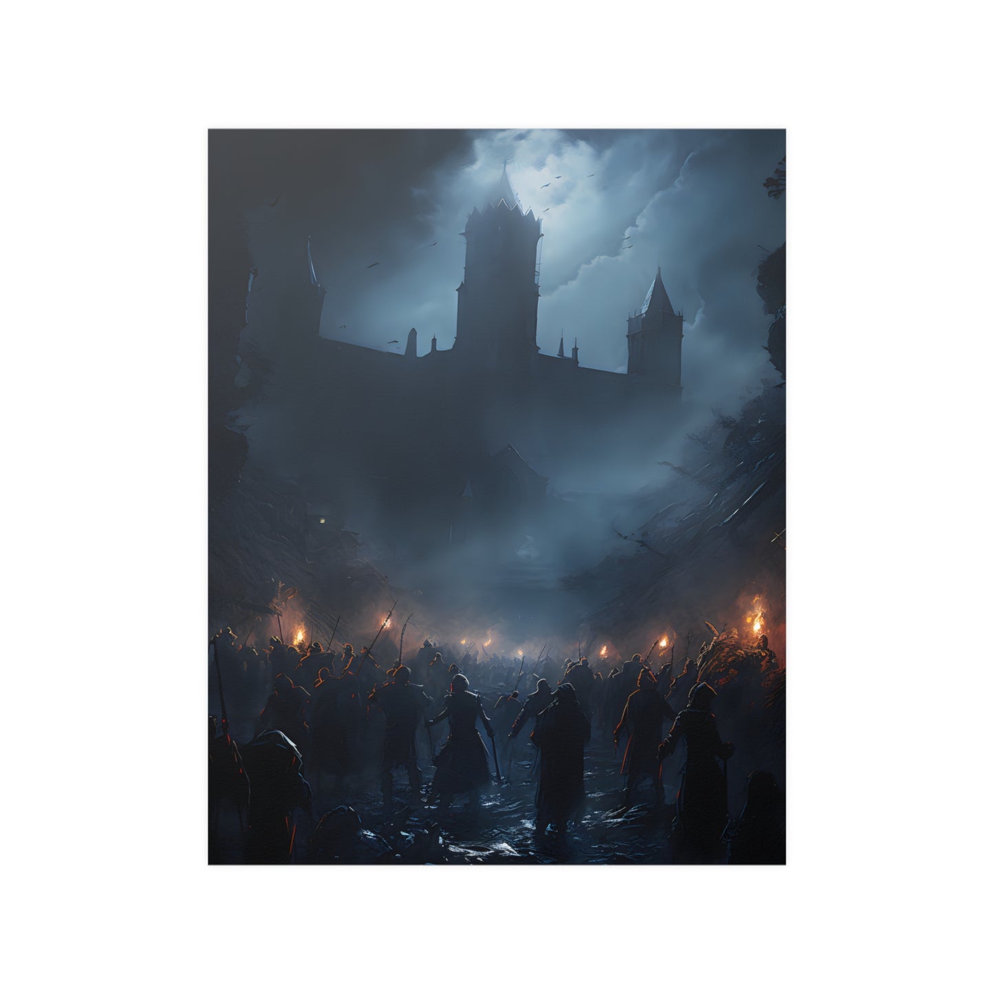 The Battle - Gothic Horror Wall Poster