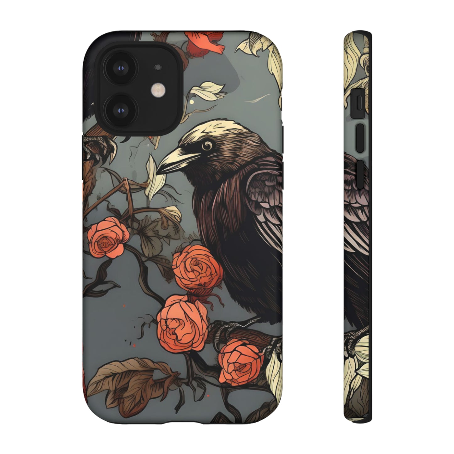 Raven's Floral Reverie Protective Phone Tough Cases