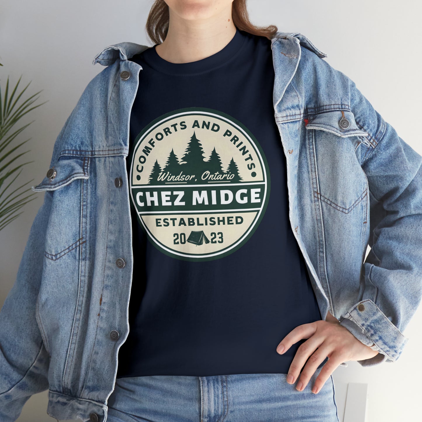 Chez Midge Logo - Unisex Heavy Cotton Tee