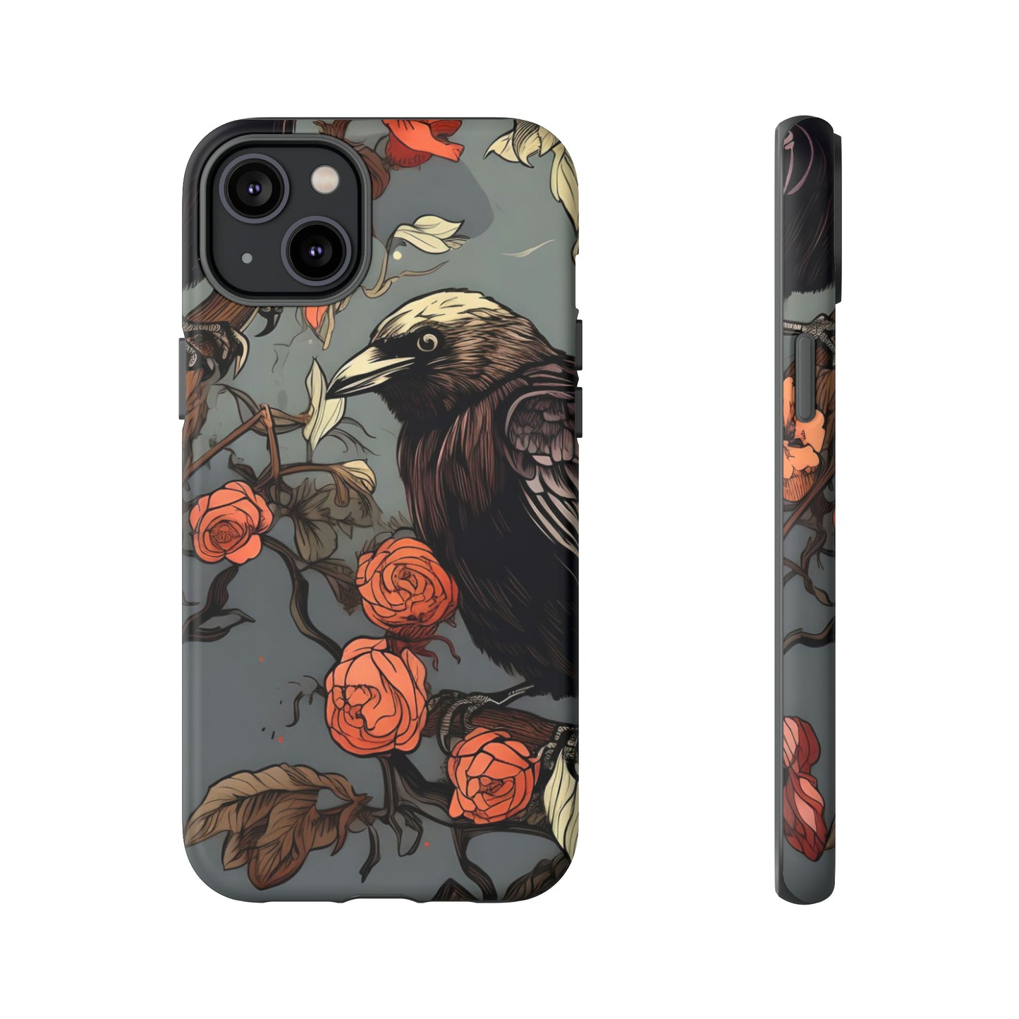 Raven's Floral Reverie Protective Phone Tough Cases