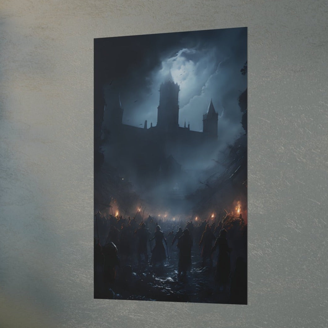 The Battle - Gothic Horror Wall Poster