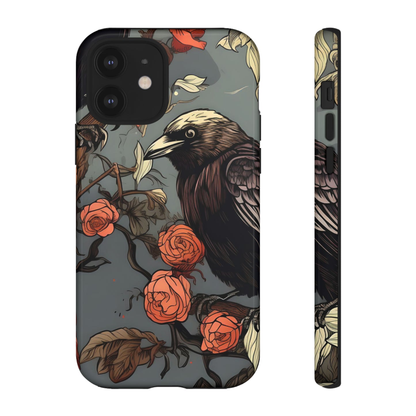 Raven's Floral Reverie Protective Phone Tough Cases