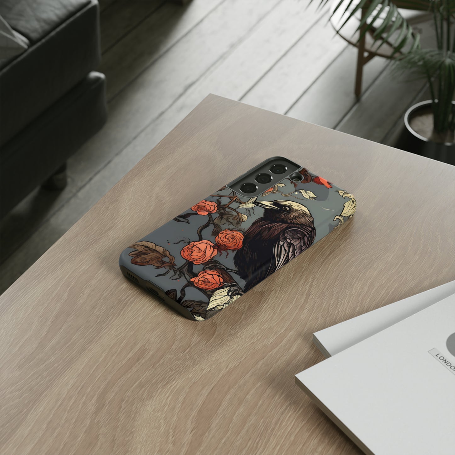 Raven's Floral Reverie Protective Phone Tough Cases