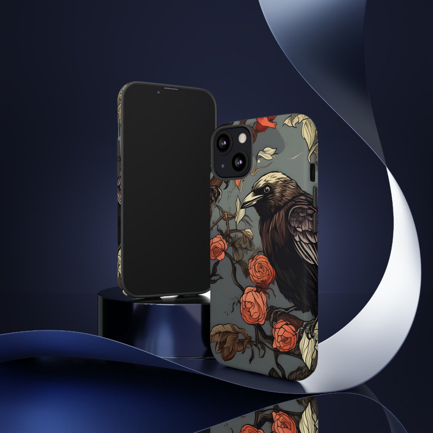 Raven's Floral Reverie Protective Phone Tough Cases