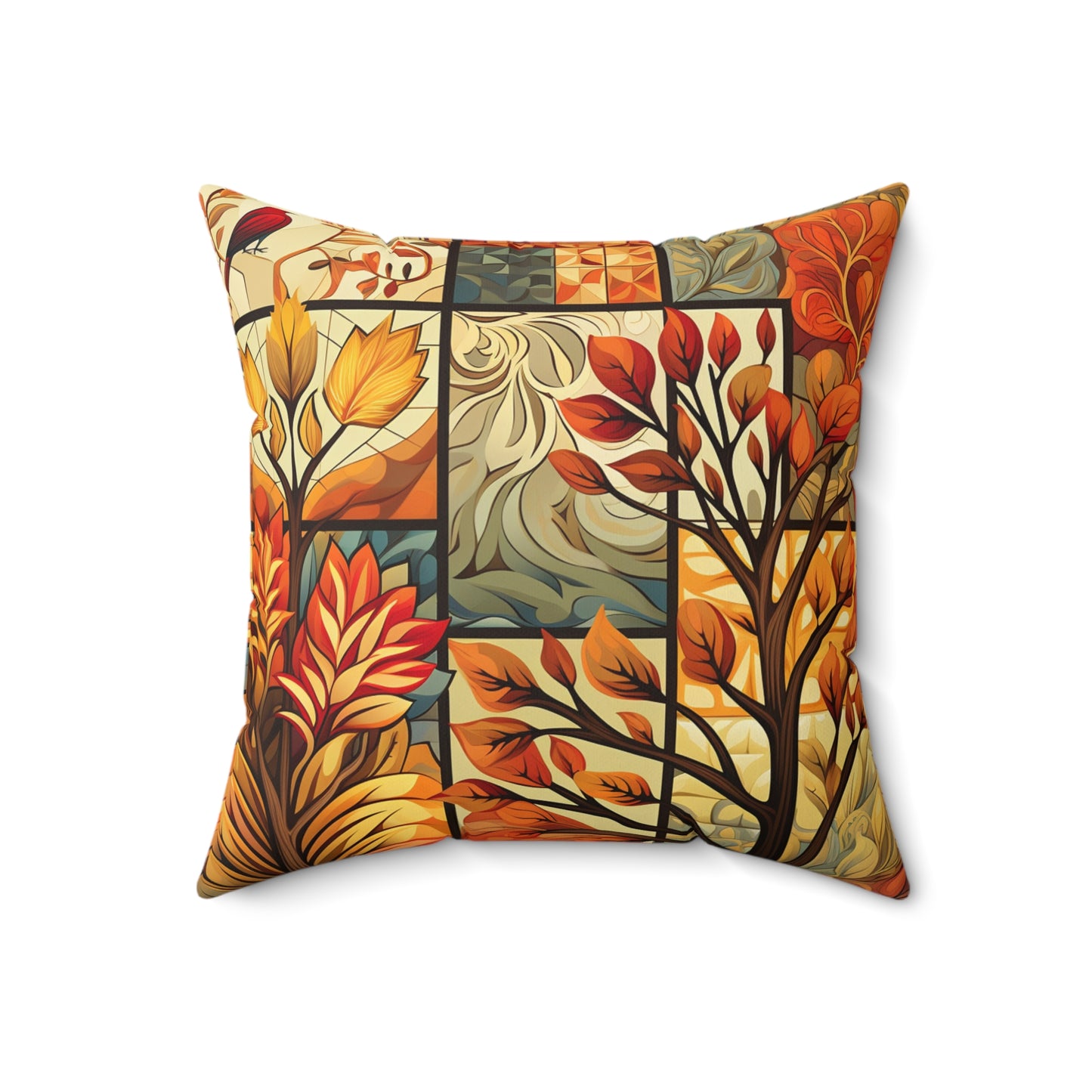 Autumn Floral Accent Pillow