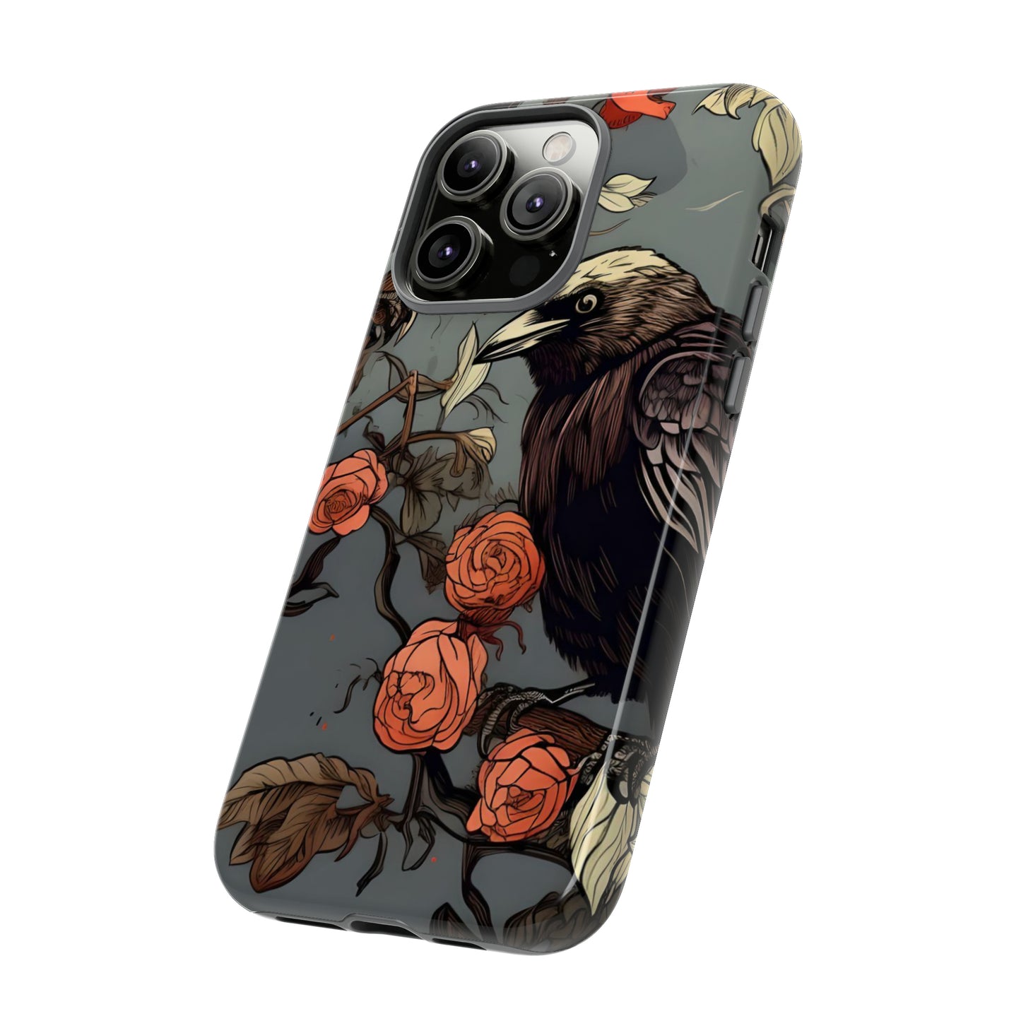 Raven's Floral Reverie Protective Phone Tough Cases