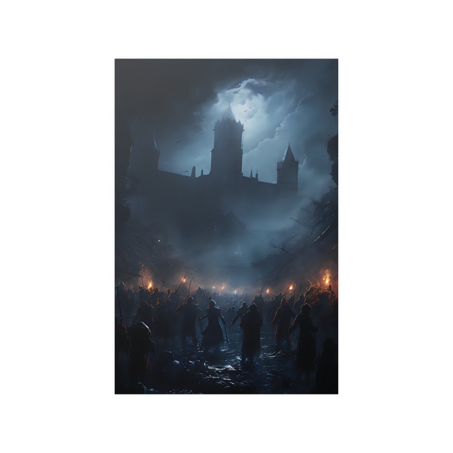 The Battle - Gothic Horror Wall Poster