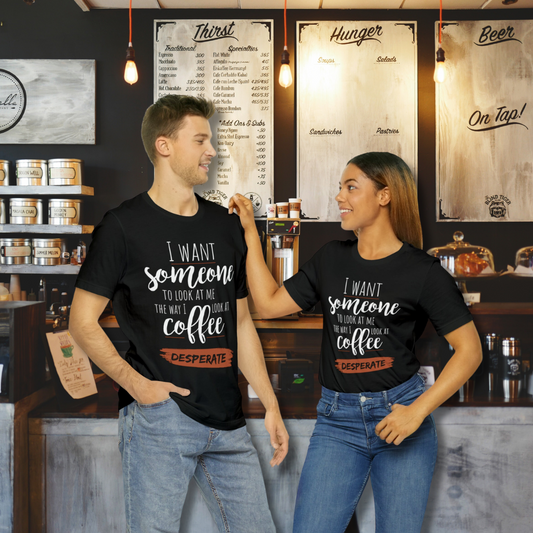 Desperate for Coffee Short Sleeve Tee