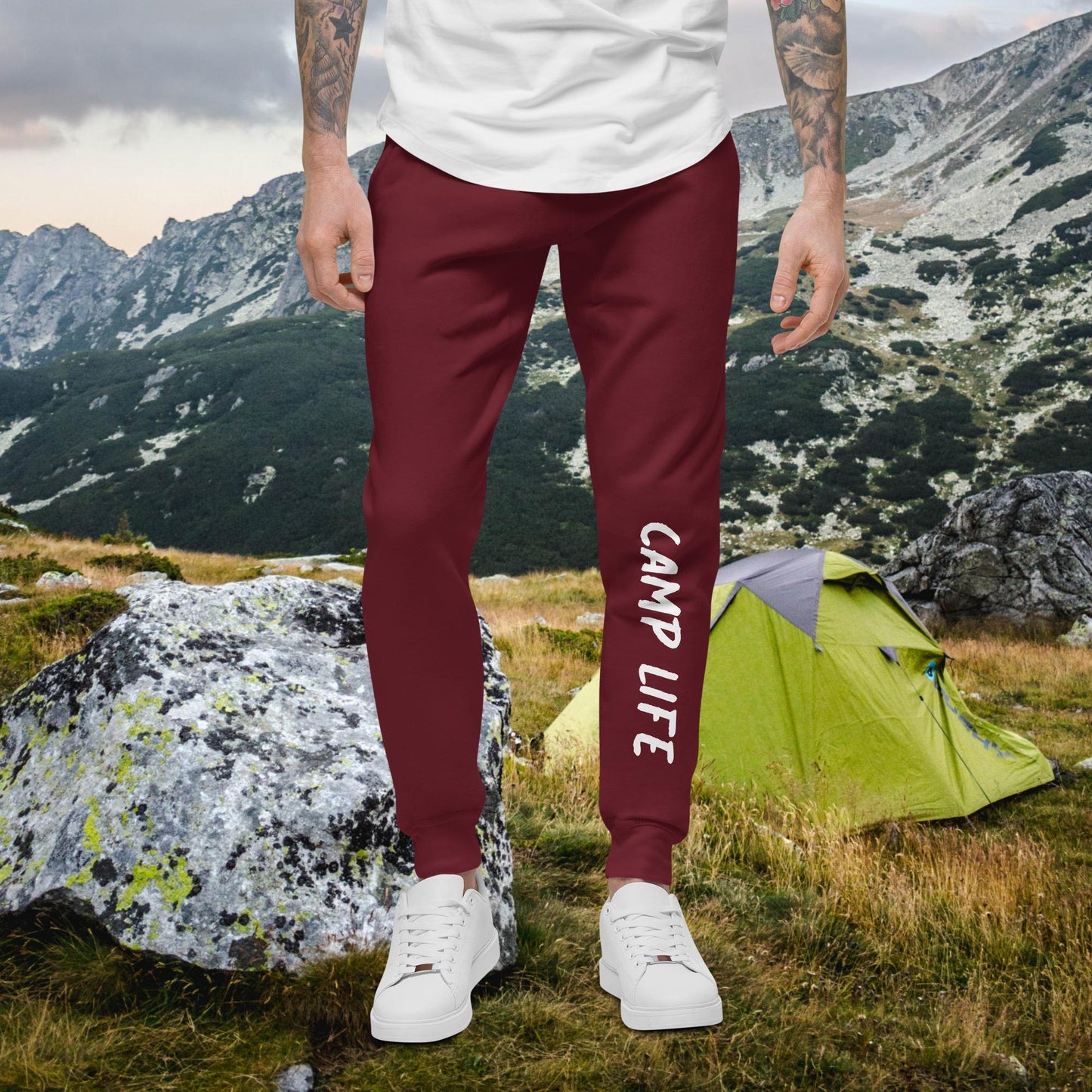 Camp Life with Logo Unisex Fleece Sweatpants